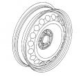 1002564 Janta dimensiuni reduse 4J X 16 Opel Astra J diesel originala GM